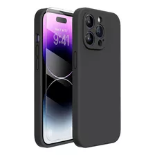 Funda Silicona Liquid Para iPhone Varios Modelos + Vidrio