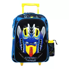 Mochila Carro Robot S+h 3d + Cartuchera 3d