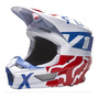 Primera imagen para búsqueda de casco fox v1 skew tricolor motocross enduro utv atv dompa