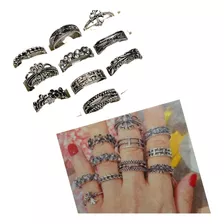 Set De 10 Anillos Hippie Bhoo Gipsy.mariann Moon