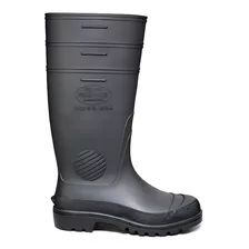 Bota Borracha Pvc Preta Cano Extra Longo 39cm Supermax