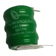 Bateria 3.6v Ni-mh 80mah 60k3a Me2116 C/terminales