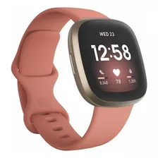 Smartwatch Fitbit Versa 3 1.58'' Amoled Wifi Gps 260mah Color De La Caja Blanco Color De La Correa Negro Color Del Bisel Negro