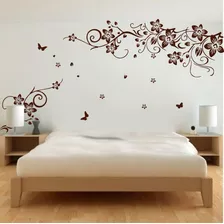 Vinilo Pared Flores Y Ramas Wall Sticker