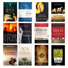  Kit 12 Livros Cristãos Evangélicos Teologia Promoção