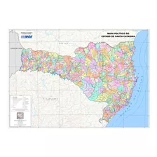 Mapa De Santa Catarina Alta Qualidade Adesivo 