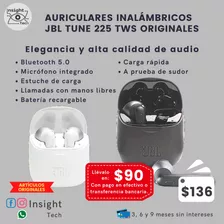 Auriculares Earbuds Jbl Tune 225 Tws Bluetooth Originales