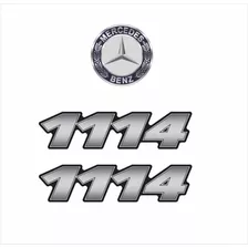 Kit Adesivos Compatível Mercedes Benz 1114 Resinado F125