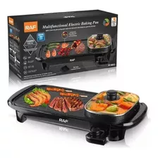 Plancha Parrilla Asador Sartén Eléctrico 2 En 1 Raf R.5303 C