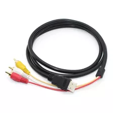 Cabo Hdmi P/ Rca Av Alta Qualidade C/ Conectores Dourados 