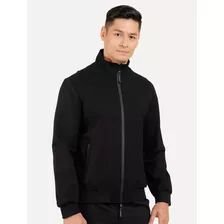 Jaqueta Aramis Masculina Malha Bomber Preta