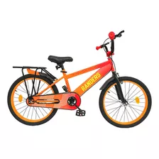 Bicicleta Infantil Rodado 20 Con Parrilla - Randers Naranja 20 