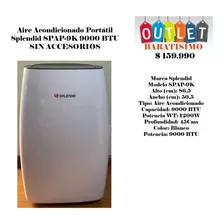 Aire Acondicionado Splendid 9000 Btu Spap-9k Sin Accesorios