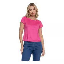 Blusa Suede Camisa Básica Cores Variadas Moda Feminina Roupa