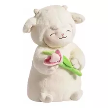 Corderito Con Tulipan Cordero Peluche Felpa Tik Tok Regalo