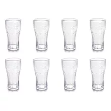 Set X 8 Vaso Coca Cola 530 Ml Extra Resistente 