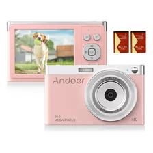 Andoer Compact 4k Câmera Digital Filmadora 50mp