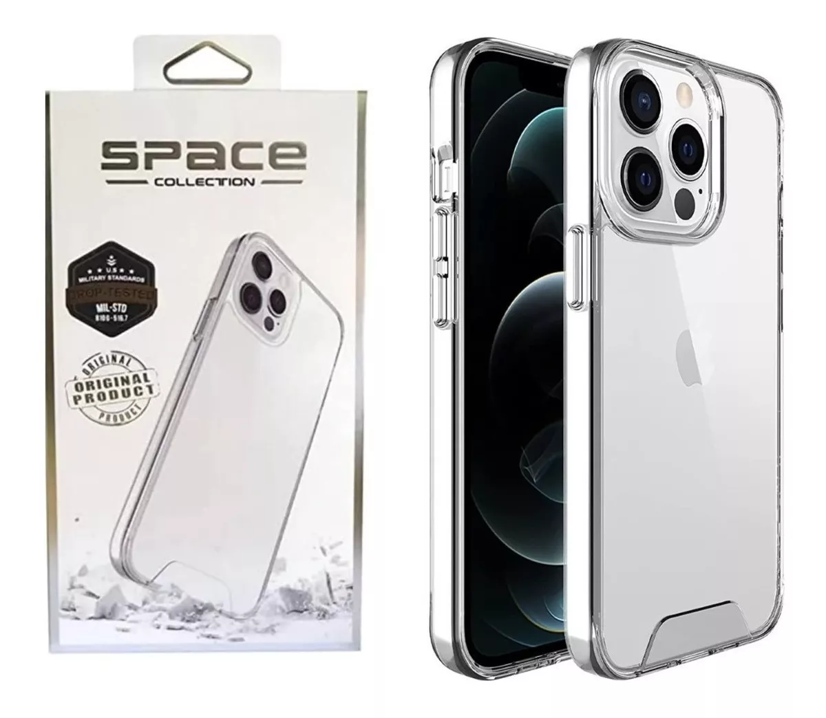 Capinha Capa Space Clear Para iPhone 13, 13 Pro E 13 Pro Max
