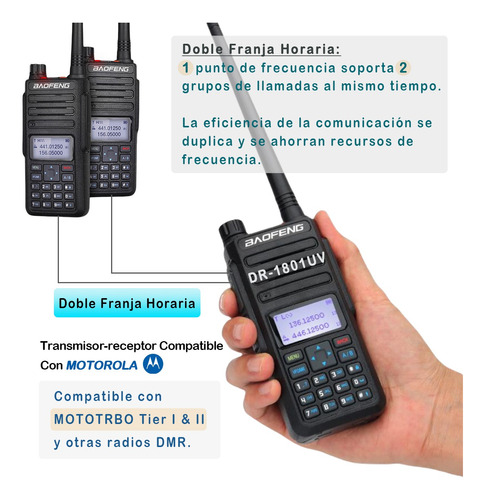 Radios Wokitokis Compatible Motorola Digital/analgica U/vhf Foto 3
