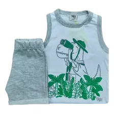 Conjunto Remera Musculosa Y Short Adventure 24033yb