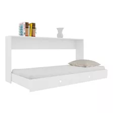 Cama Plegable Horizontal 1 Plaza América Blanco