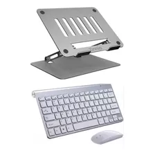 Kit Suporte Alumínio C/ Teclado E Mouse P/ Macbook Air M2 13