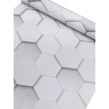 Papel Tapiz Adhesivo Vinilo Decorativo Hexago 3d 10m X 45cm