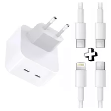 Cabo + Fonte Usb-c Para iPhone 15 15 Plus 15 Pro 15 Pro Max