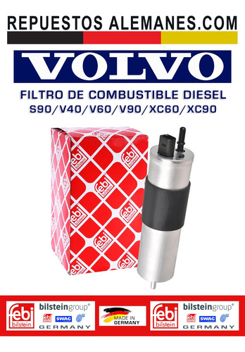Filtro De Petrleo Volvo S90 V40 V60 V90 Xc60 Xc90 Diesel Foto 3