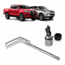 Trava De Estepe Hilux 2016 2017 2018 2019 Antifurto Gtnox