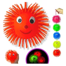 Bola Ioio Com Luz Puffer Ball Bolinha Macia Infantil Mamona