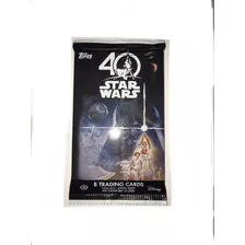  Star Wars 40 Aniversary Topps Hobby Pack Con 8 Tarjetas 