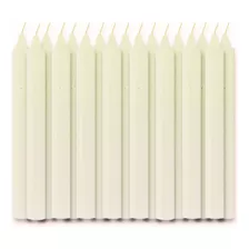 Pacote De Velas Palito 10 Velas Brancas 18cm 100% Parafina