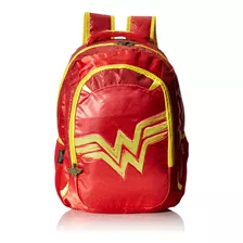 Wn802a44bp Mochila Wonder Woman Wonder Sign, Roja, Mediana