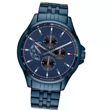 Reloj Tommy Hilfiger Hombre Shawn 1791618 Acero Azul Wr 50