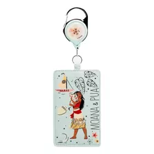 Disney Lanyard Yoyo Retráctil Moana Porta Gafete 