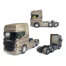 Miniatura Caminhão Cavalo Scania V8 R730 1:32 Metal Welly