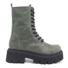 Borcegos Mujer Caña Alta Cuero Vacuno Riot Botas Sasha Urban