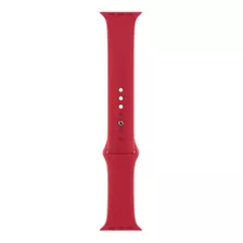 Correa De Silicona Apple Watch 42mm 44mm Rojo