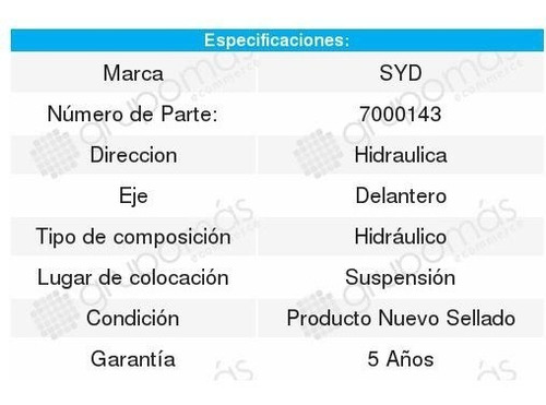 4 Amortiguadores Suspensin Syd Delanteros 206 99-08 Foto 3