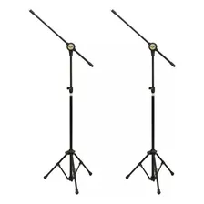 Kit 2 Pedestal Suporte P/ Microfone Pmv100-p Vector