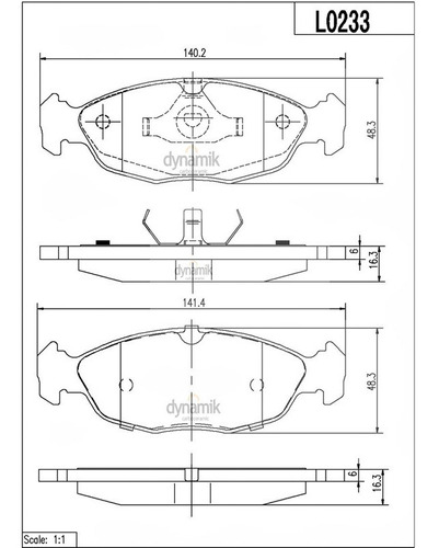 Balatas Bajos Metales Traseras Dynamik Xj6 V6 3.0l 95/97 Foto 2