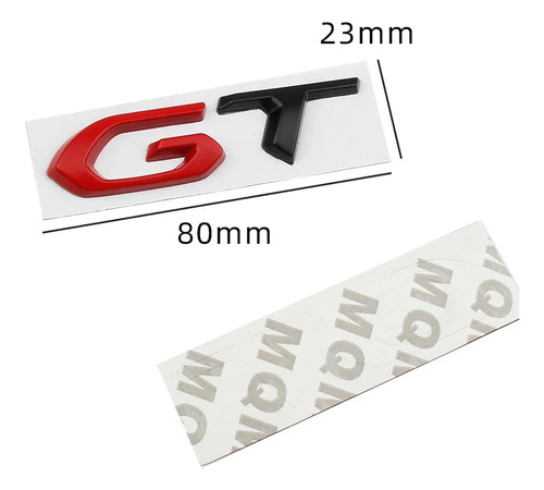 3d Metal Gt Badge Sticker Para Compatible Con Kia Foto 5