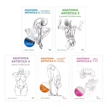 Kit Livro Anatomia Artistica 2-3-4-5-6 Michel Lauricella