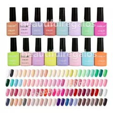 6 Esmaltes Semipermanentes Divina 10ml Uv/led Base,topmatte