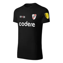 Camiseta De River Edicion Negra Algodon Adulto-niño