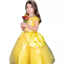 Vestido Disfraz Princesa Bella De Disney 
