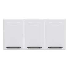 Armário De Cozinha Aéreo Titanium 3 Portas 52x105cm Aço Cor Branco