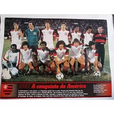 Poster Duplo Do Flamengo 1981 Conquista Da America 