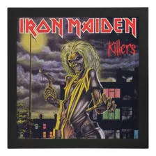 Quadro Iron Maiden Lp Killers Capa Album Disco Vinil Rock